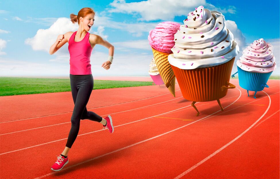 Sports for slim figure and avoiding simple carbohydrates